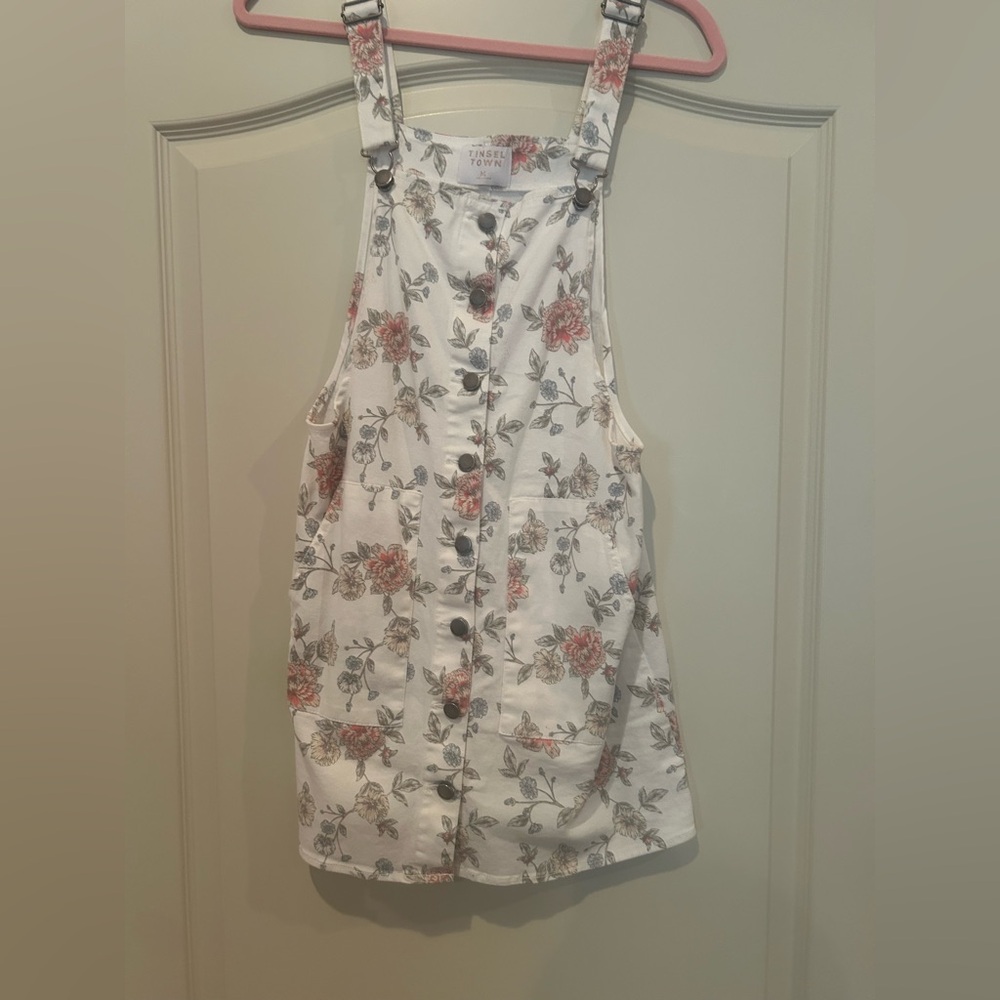 Floral Button-Down Jumpsuit
